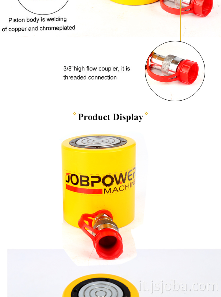 Jrcs sottile jack idraulico a singolo azione 10 tonnellate